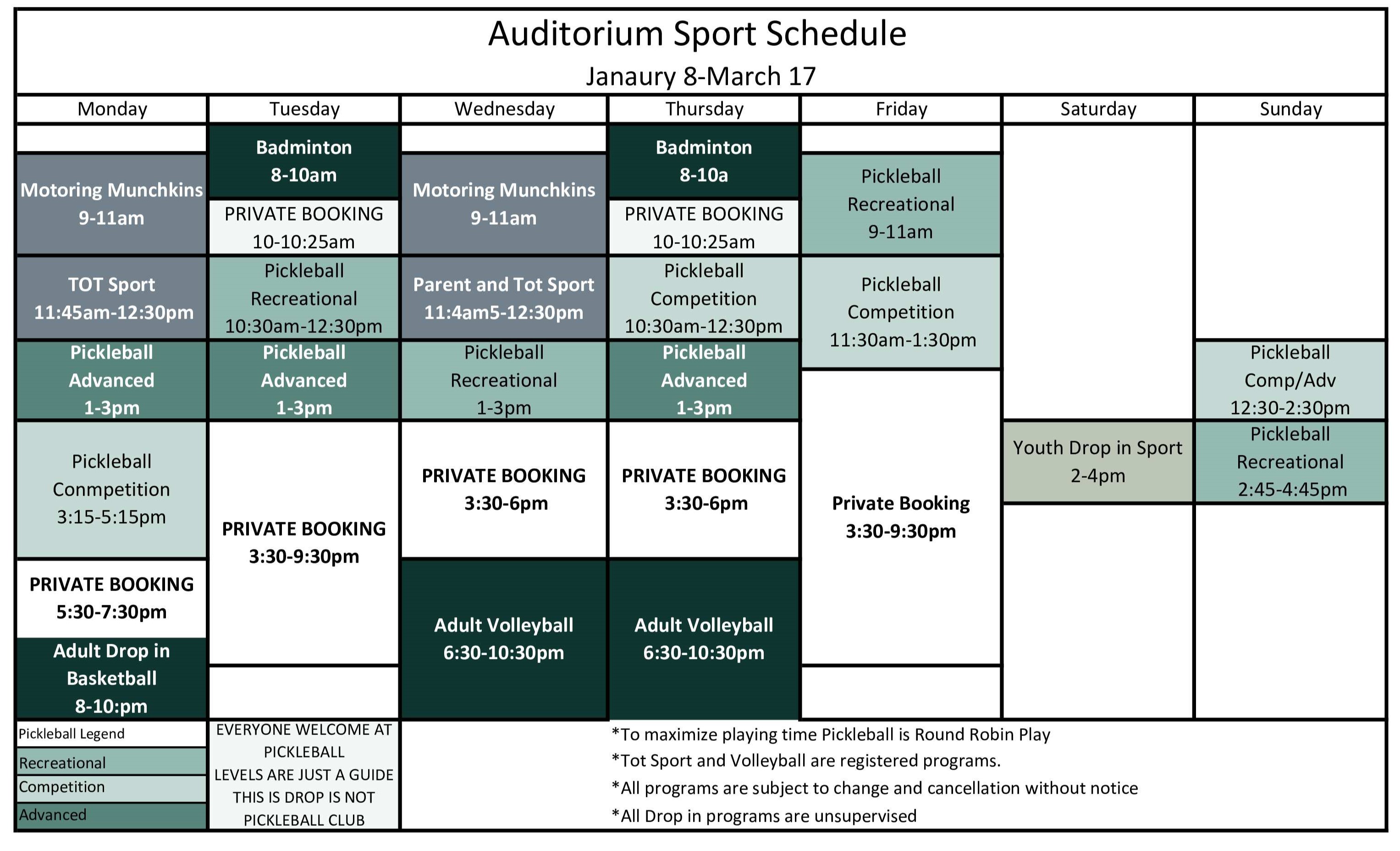 Drop In Salmon Arm Recreation